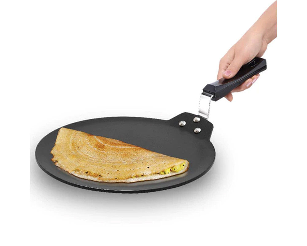 Hawkins Futura Nonstick Dosa Tava | Induction Bottom | Black