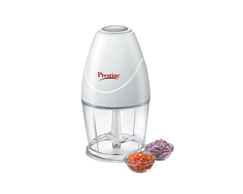Prestige PEC 3.0 250-Watt Electric Chopper (White) | Whipping Blade | SS Chopping & Mincing Blade