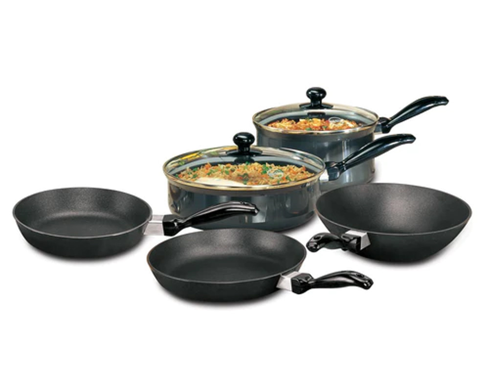Hawkins Futura Non-Stick Cookware, 5-Pieces, -Black